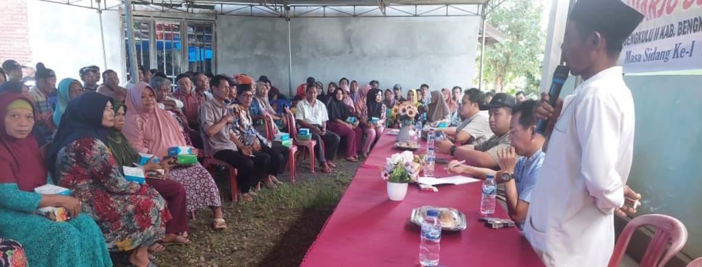 Kegiatan Reses Anggota DPRD Provinsi Bengkulu Raharjo Sudiro, S.Sos., Foto: Dok