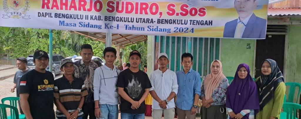 Kegiatan Reses Anggota DPRD Provinsi Bengkulu Raharjo Sudiro, S.Sos., Foto: Dok